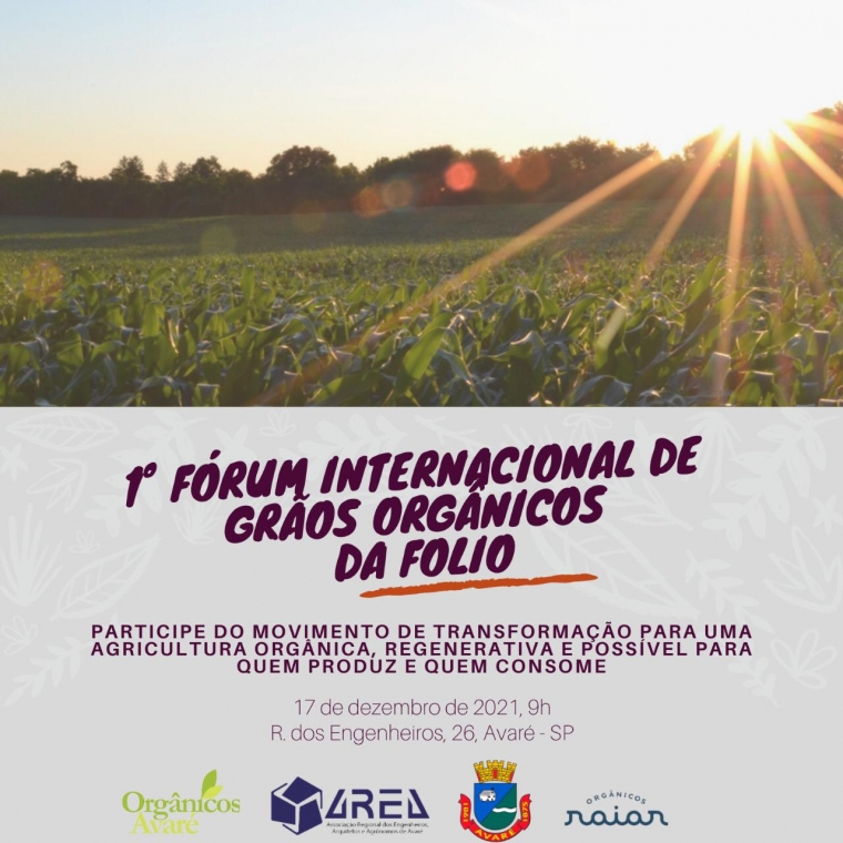 1 fórum internacional de grãos orgânicos da folio
