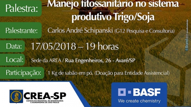 PALESTRAS - Manejo fitossanitário no sistema produtivo Trigo / Soja