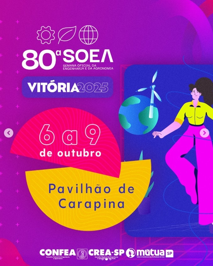 80ª Semana Oficial da Engenharia e da Agronomia – SOEA!