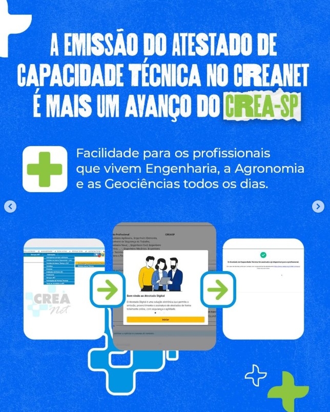 Mais uma entrega do Crea-SP que facilita a vida do profissional!