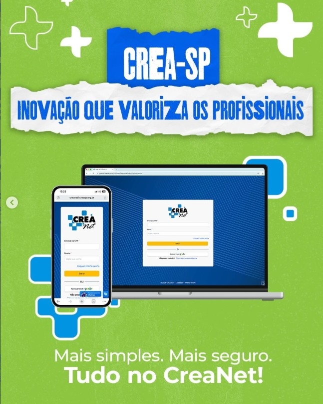 Mais uma entrega do Crea-SP que facilita a vida do profissional!