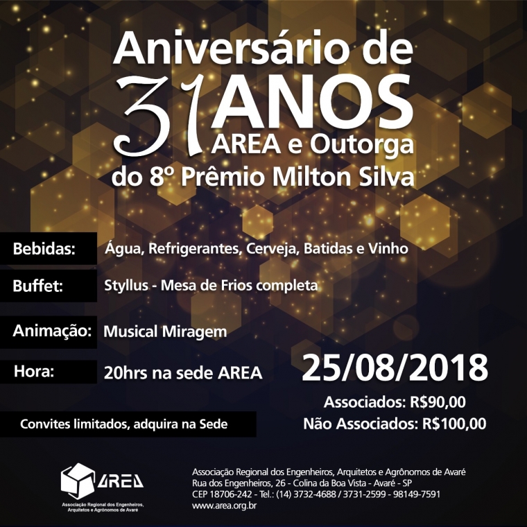 Aniversário de 31 anos.