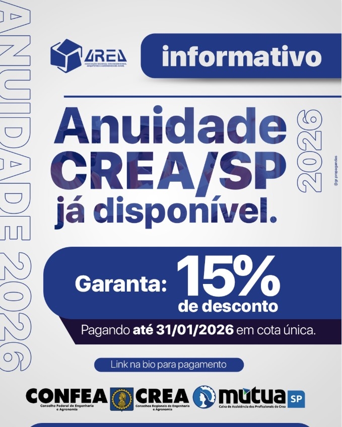 Anuidade CREA-SP 2026