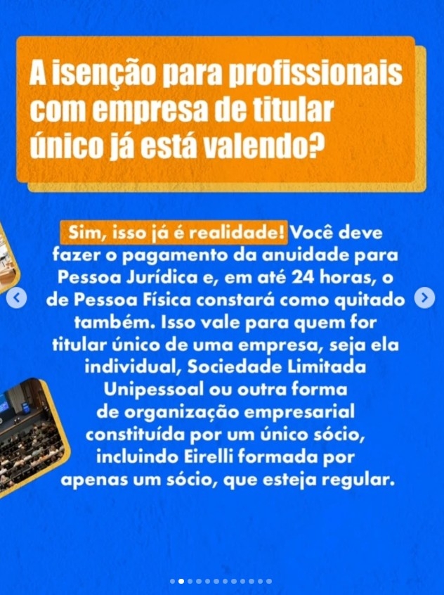 Anuidade CREA-SP 2026.