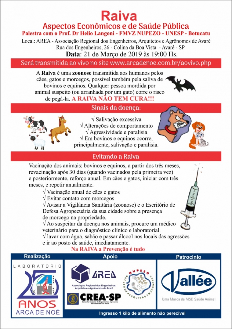 Palestra sobre RAIVA