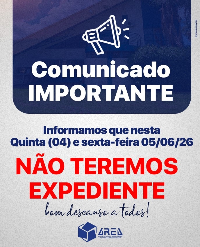 Não teremos expediente