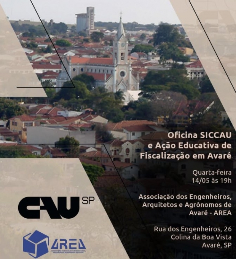 Oficina CAU e Ação Educativa de Fiscalização em Avaré