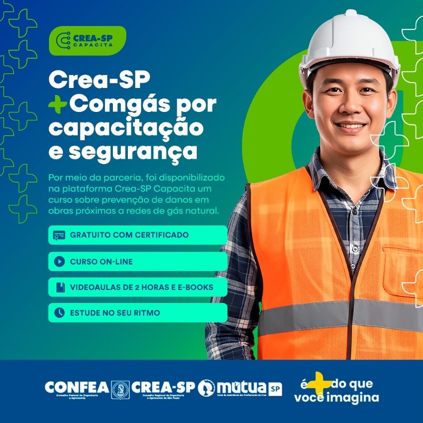Chegou mais um curso no Crea-SP Capacita