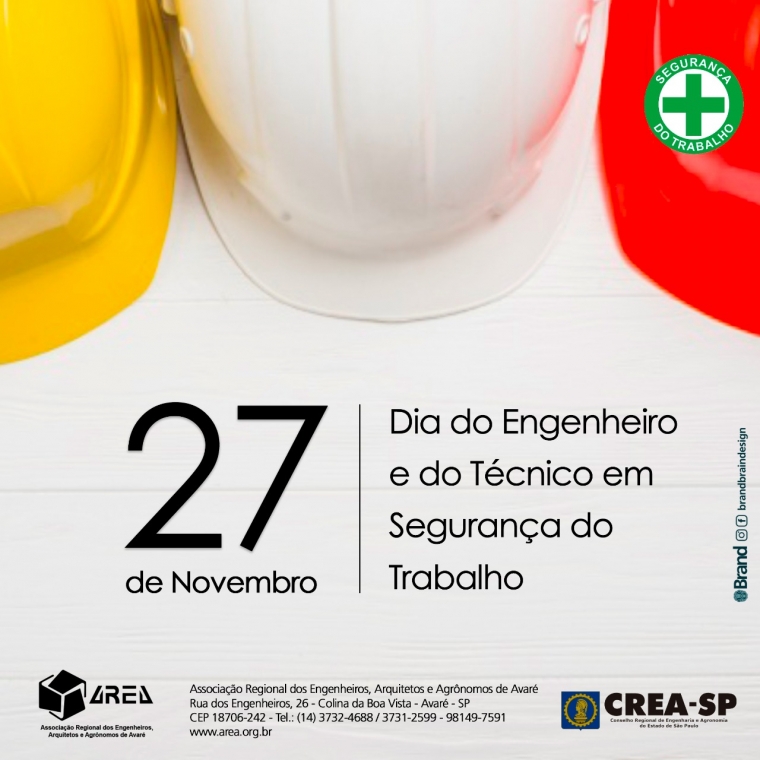 Dia do Engenheiro e Técnico em Segurança do Trabalho