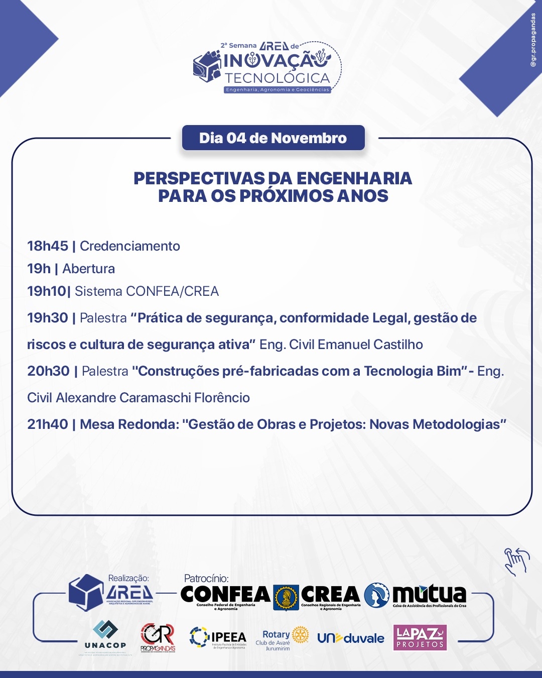 Está chegando a 2ª Semana de Inovação Tecnológica da AREA!