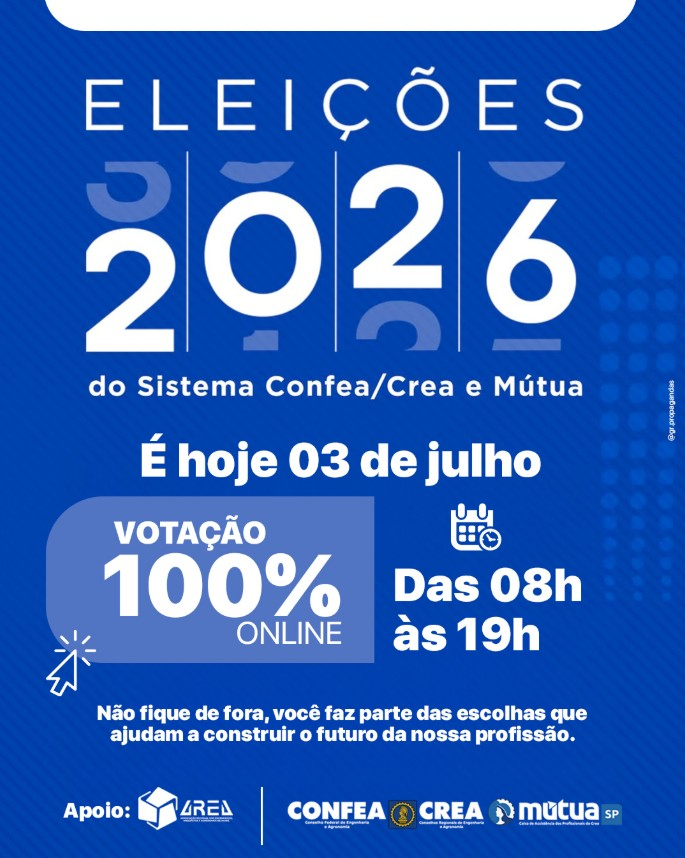ELEIÇÕES 2026 | É HOJE!