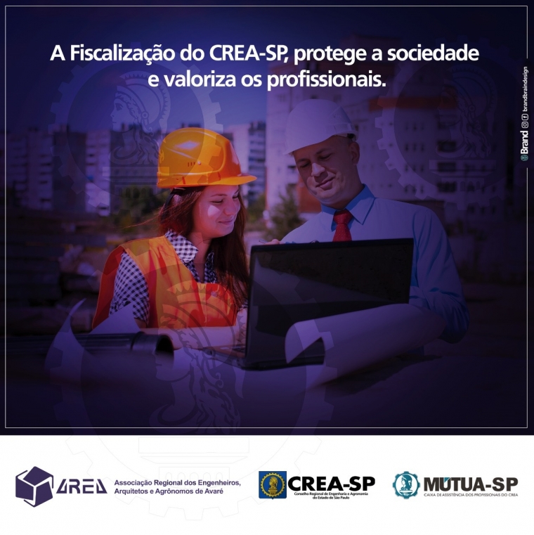 Fiscalização do CREA-SP.