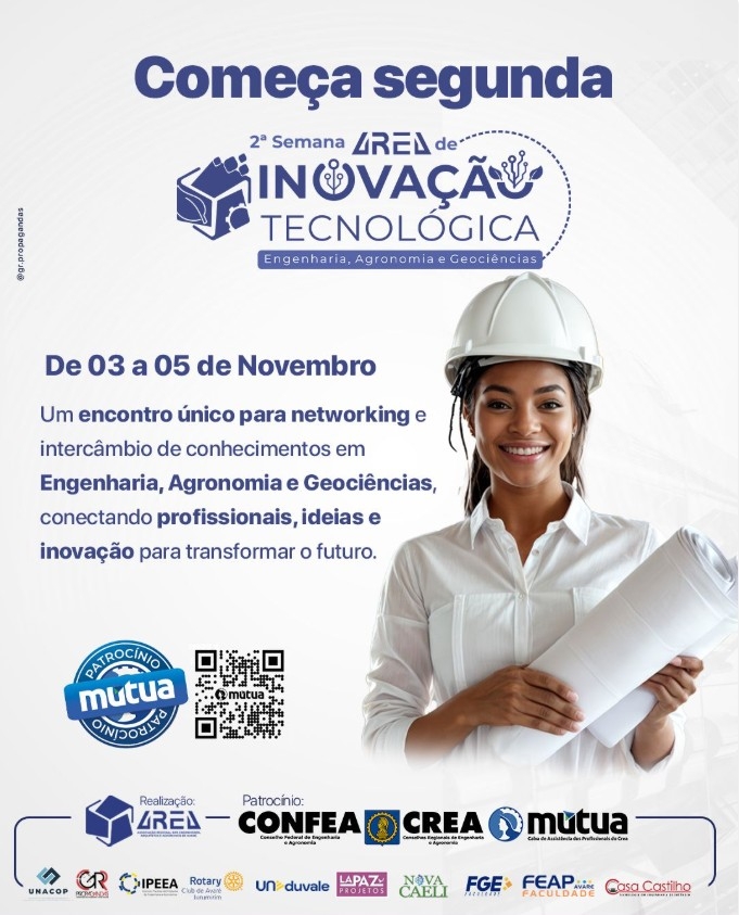 Está chegando a 2ª Semana de Inovação Tecnológica da AREA!