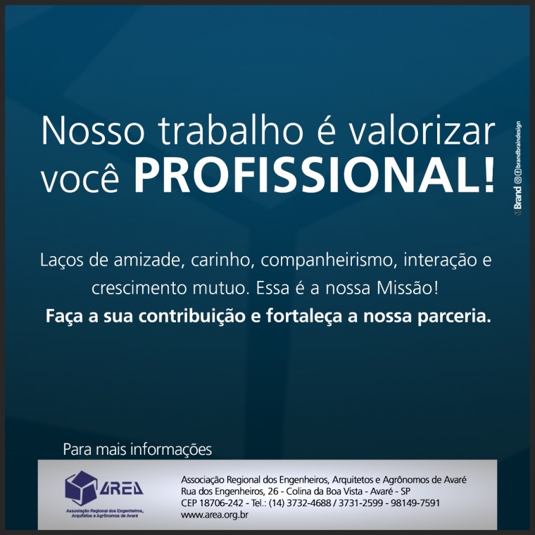 Nosso trabalho é valorizar você PROFISSIONAL!