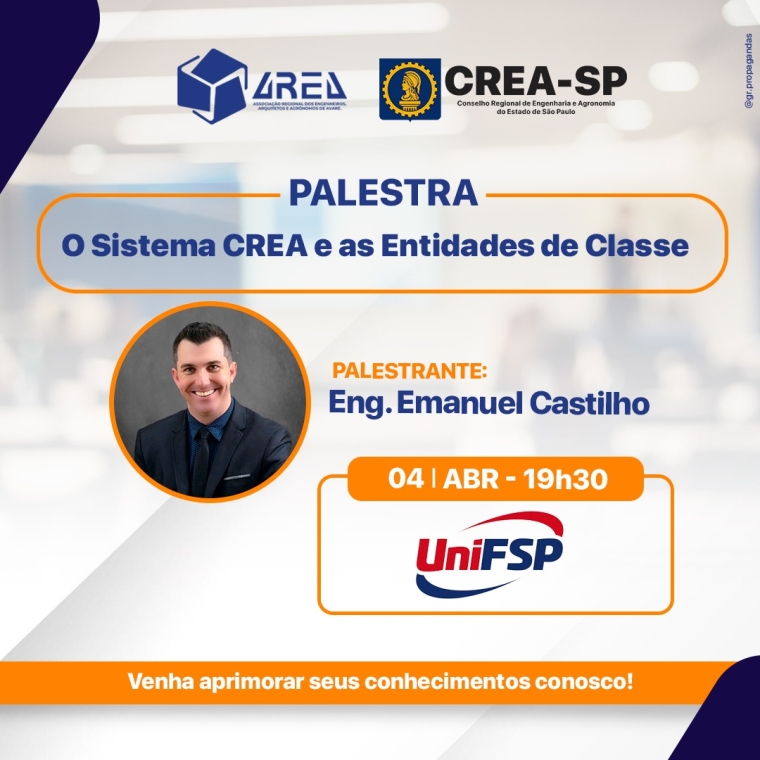 PALESTRA - O Sistema CREA e as Entidades de Classe