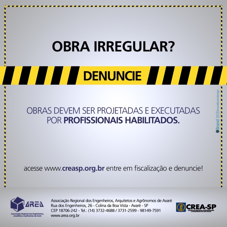 Obra irregular? DENUNCIE!!!