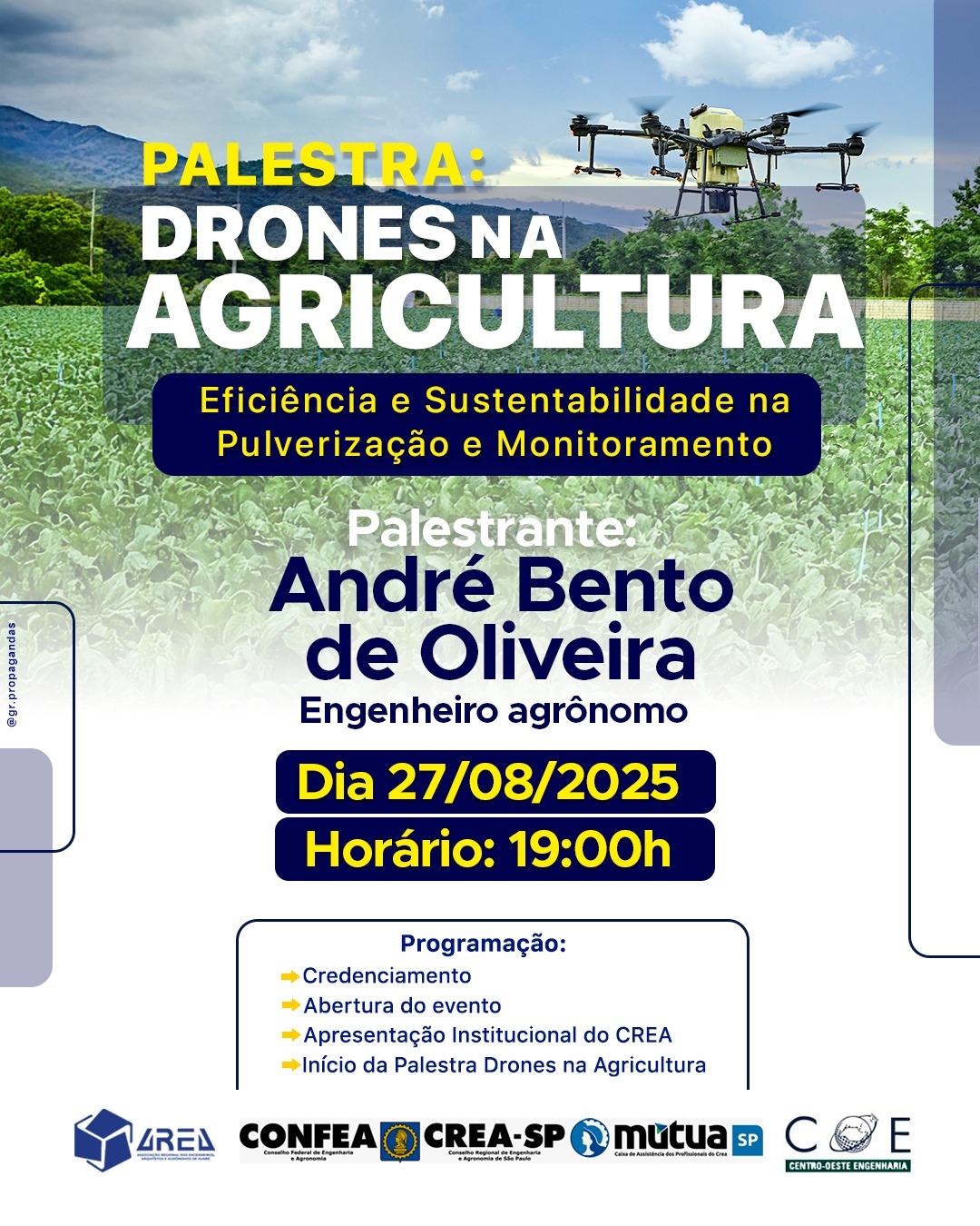 Palestra - Drones na agricultura.