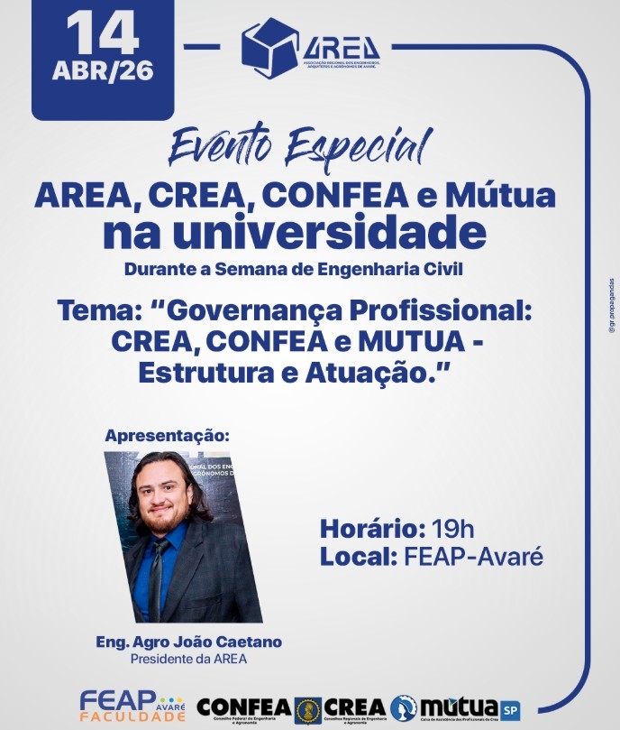 AREA, CONFEA/CREA e MÚTUA na Universidade!