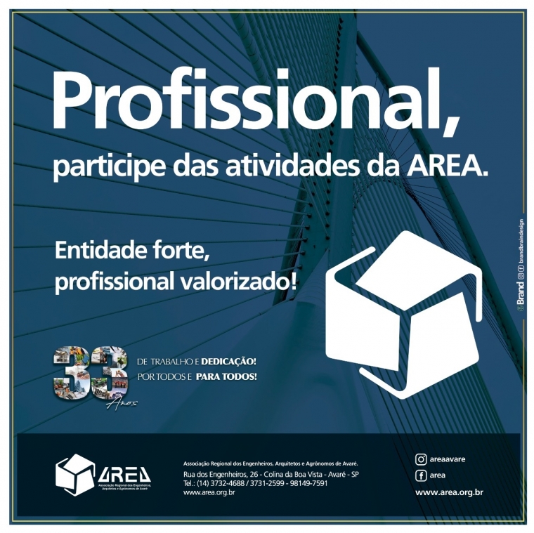 Profissional, participe das atividades da AREA