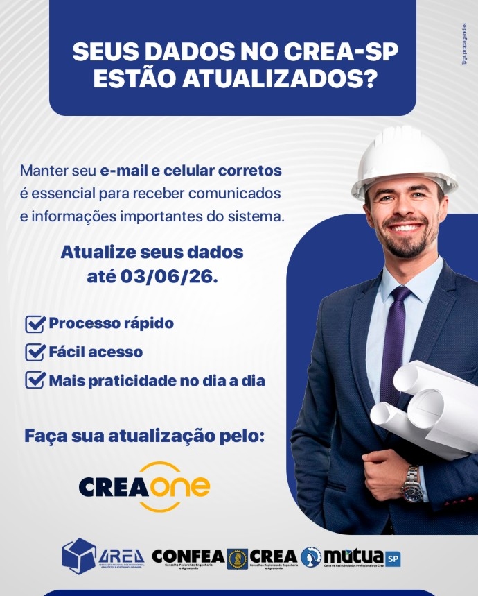 Atualize seus dados