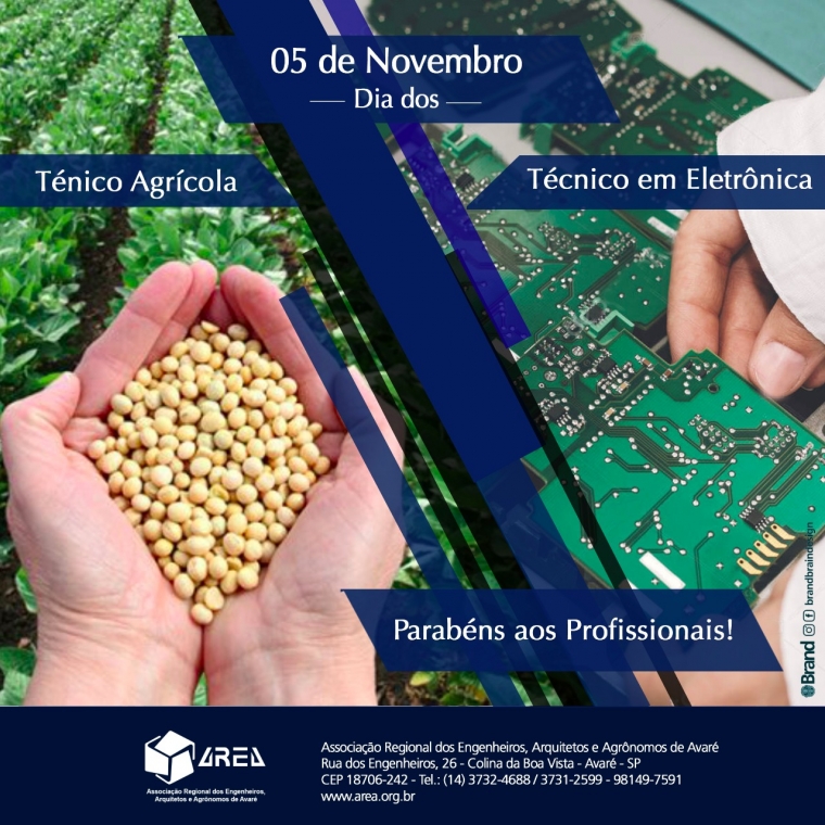 Dia do Técnico Agrícola e Técnico em eletrônica