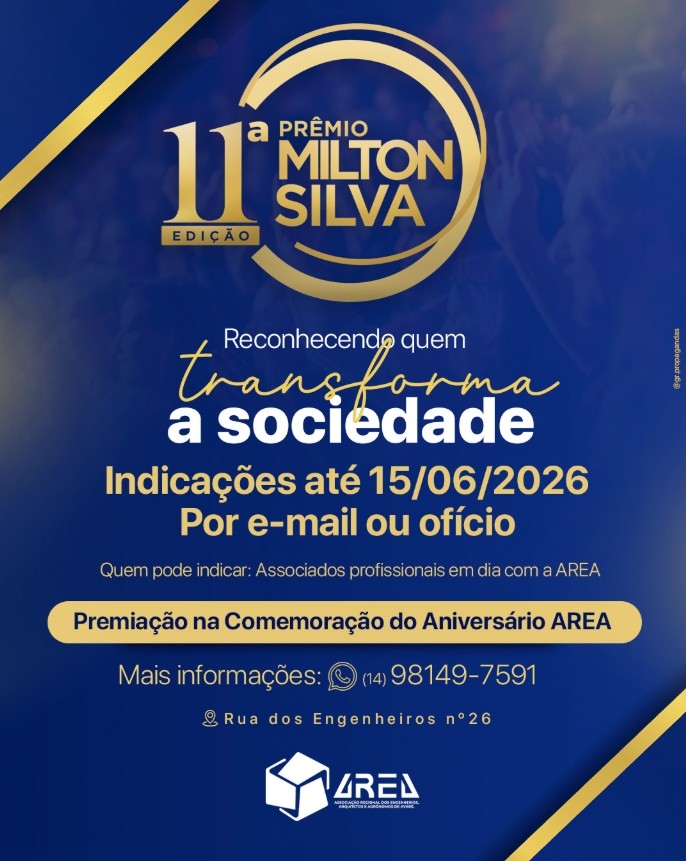 Vem aí a 11ª Edição do Prêmio “Milton Silva”