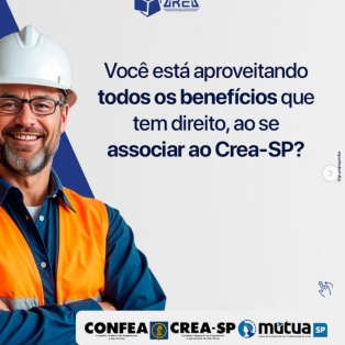 Você conhece todos os seus direitos e benefícios como engenheiro e agrônomo registrado ao @creasaopaulo?