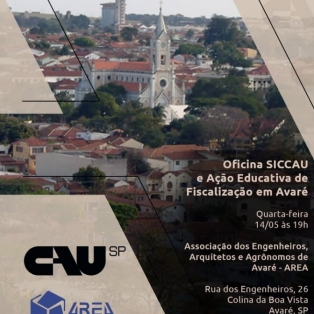 Oficina CAU e Ação Educativa de Fiscalização em Avaré