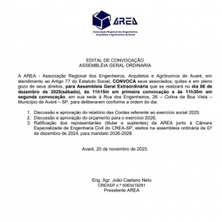 EDITAL DE CONVOCAÇÃO