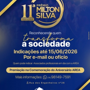 Vem aí a 11ª Edição do Prêmio “Milton Silva”